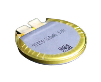 3,7 V 560 mAh neuartige runde Lithium-Ionen-Batterie Smart Watch 533535