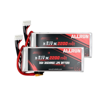 3S1P 30C Hochentladungs-LiPo-Akku 11,1 V 2200 mAh für RC-Flugzeuge