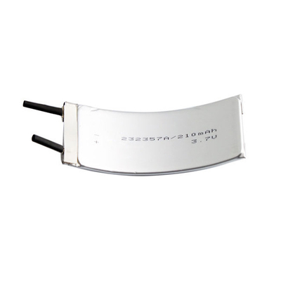 232357 Gebogener LiPo-Akku 210 mAh 3,7 V Custom Lithium Battery