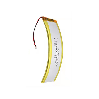 1C 3,7 V 1800 mAh gebogener LiPo-Akku Benutzerdefinierter Lithium-Akku Leichtgewichtler