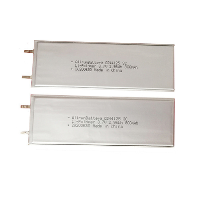 3C-Entladung 3,7 V 800 mAh LiPo-Akku Ultradünner LiPo-Polymer-Akku
