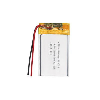 3,7 V 110 mAh LiPo-Akku / Ultradünne wiederaufladbare Lithium-Polymer-Akkus
