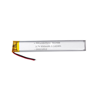 Gewohnheit 3.7V 850mAh 701488 ultra schmaler Lipo-Batterie-Satz für tragbare medizinische Geräte