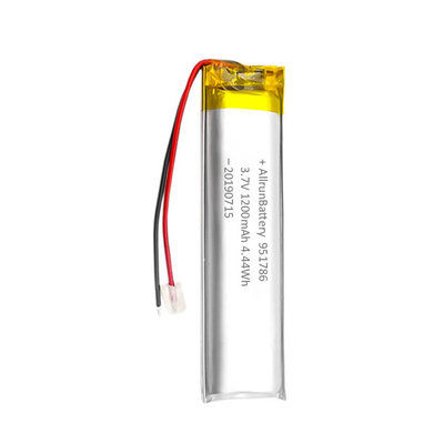 Kundenspezifischer Gebührenstrom Lithium-Ion Battery Packss 3,7 V 1200mah 4,44 Wh 1C