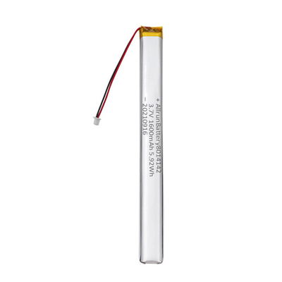 Sichere kundenspezifische LiPo Batterie 3.7V 1600mAh verengen ultra Li-Polymer-Batterien für Sprachaufzeichnungsanlagen