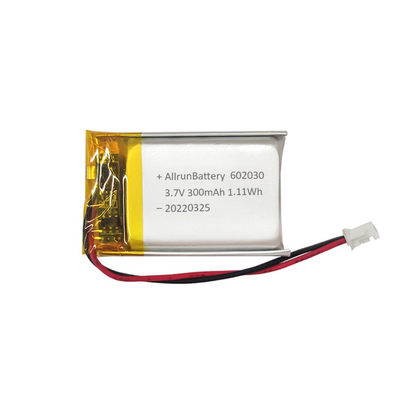 Leichter rechteckiger Lithium-Polymer-Akku 602030 LiPo-Akku 3,7 V 300 mAh