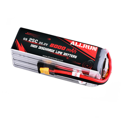 25C 6S 8000mAh LiPo-Akku Hohe C-Rate 22,2V LiPo-Akkupack