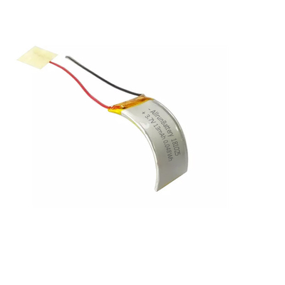 Gebogener LiPo-Akku 3,7 V 13 mAh mit geringer Selbstentladung