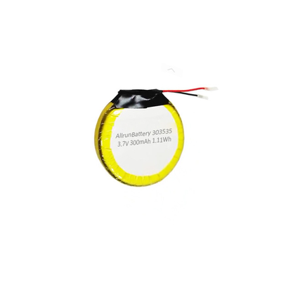 Sichere 3,7 V 300 mAh LiPo-Batterie Runde Lithium-Polymer-Batterie wiederaufladbar 303535