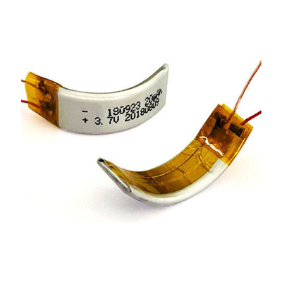 3,7 V 22 mAh benutzerdefinierter LiPo-Akku Gebogener Lithium-Polymer-Akku
