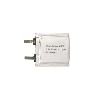3,7 V 30 mAh LiPo-Akku 1 mm ultradünne Li-Polymer-Akkuzelle 012323