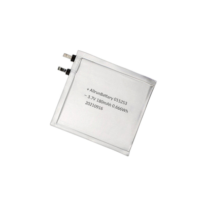 1 mm ultradünner LiPo-Akku 3,7 V 180 mAh 015253 Für intelligente Knieschützer