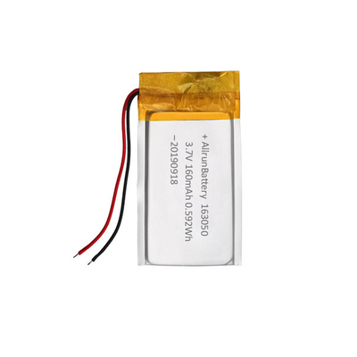 160 mAh 163050 Wiederaufladbarer Lithium-Ionen-Polymer-Akku 3,7 V
