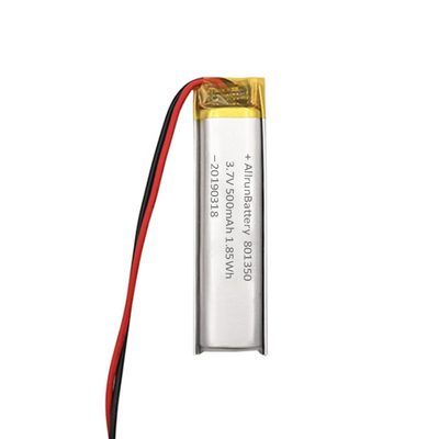 Gewohnheits-Li Ion Battery Ultra Narrow For-Lesestifte 3.7V 500mAh 801350
