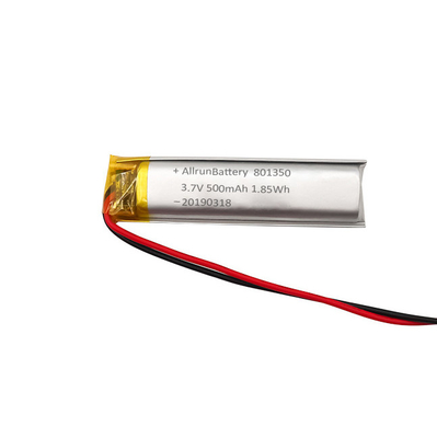 Gewohnheits-Li Ion Battery Ultra Narrow For-Lesestifte 3.7V 500mAh 801350