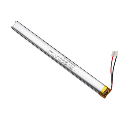 Zuverlässiger 3,7 V 2000 mAh benutzerdefinierter LiPo-Akku, ultraschmal für USB-Sticks
