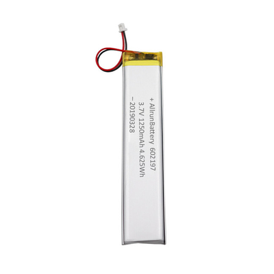 Leichter, ultraschmaler 1C Custom LiPo-Akku 3,7 V 1250 mAh 602197