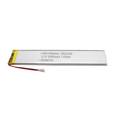 1900 mAh 3,7 V Custom LiPo Akku Ultraschmal Wiederaufladbar Hohe Zuverlässigkeit