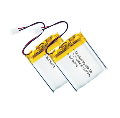 Leistungsstarker LiPo-Akku 3,7 V 800 mAh Wiederaufladbarer Li-Polymer-Akkupack