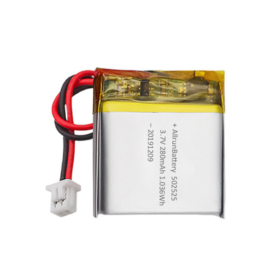 Wiederaufladbarer kundenspezifischer medizinischer Lithium-Akku 3,7 V 280 mAh LiPo-Akku