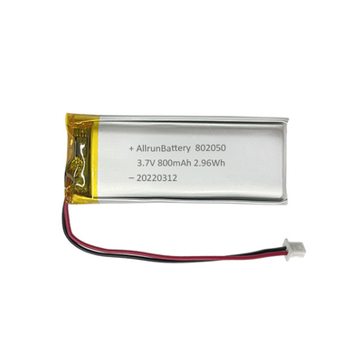 1C Dünner rechteckiger Akku Wiederaufladbarer 3,7-V-LiPo-Akku 800 mAh