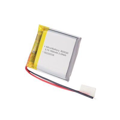 Leistungsstarker medizinischer Lithium-Akku Wiederaufladbarer 3,7 V 700 mAh LiPo-Akku