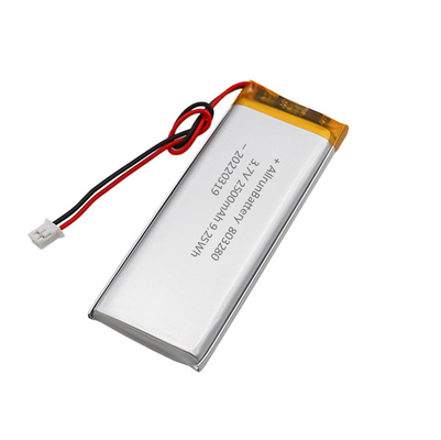 Kundenspezifischer rechteckiger Akku Wiederaufladbarer 3,7 V 2500 mAh LiPo-Akku