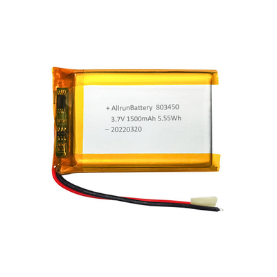 Leistungsstarker rechteckiger Akku Custom 3,7 V 1500 mAh LiPo-Akku