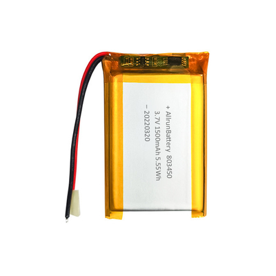 Leistungsstarker rechteckiger Akku Custom 3,7 V 1500 mAh LiPo-Akku