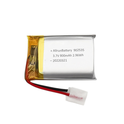 Wiederaufladbarer leichter LiPo-Akku 800 mAh 3,7 V 902535 für medizinische Geräte