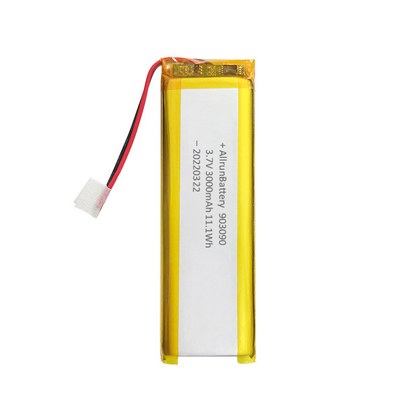 Kundenspezifischer wiederaufladbarer Lithium-Polymer-Akku 3,7 V 3000 mAh 903090