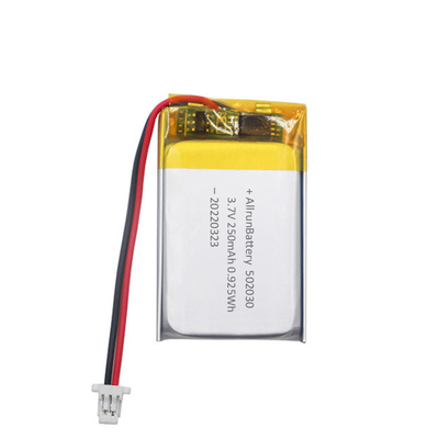 Dünner 3,7 V 250 mAh LiPo-Akku Rechteckiger Lithium-Polymer-Akku