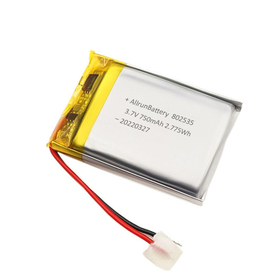Rechteckiger Lithium-Polymer-Akku Sicherheit 3,7 V 750 mAh LiPo-Akku