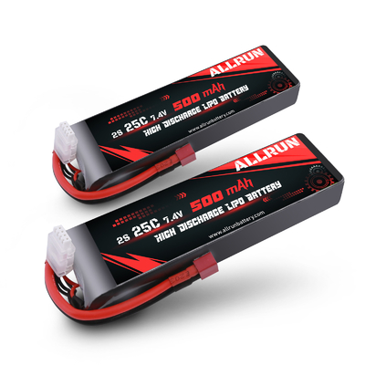 25C 2S 500mAh 7,4V LiPo-Akku mit hoher Entladung für Elektrowerkzeuge