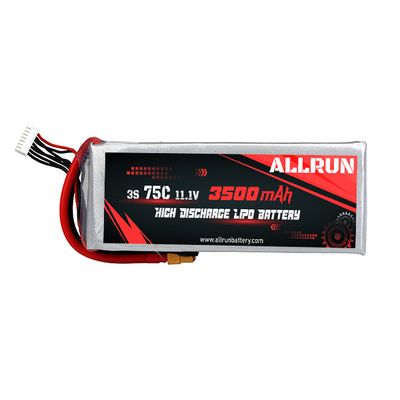 3S 3500 mAh 11,1 V LiPo-Akku mit hoher Entladung 75C Li-Polymer-Akku
