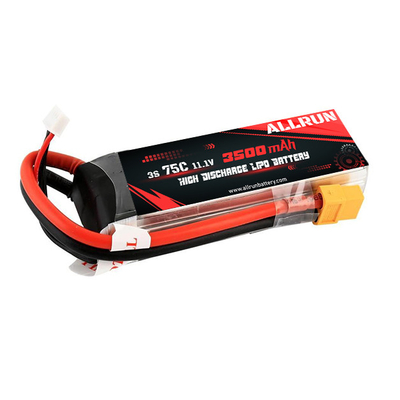 3S 3500 mAh 11,1 V LiPo-Akku mit hoher Entladung 75C Li-Polymer-Akku