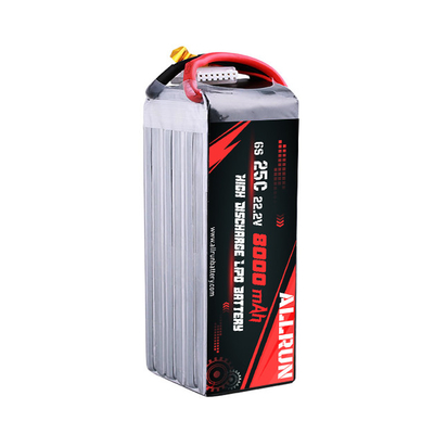25C 6S 8000mAh LiPo-Akku Hohe C-Rate 22,2V LiPo-Akkupack