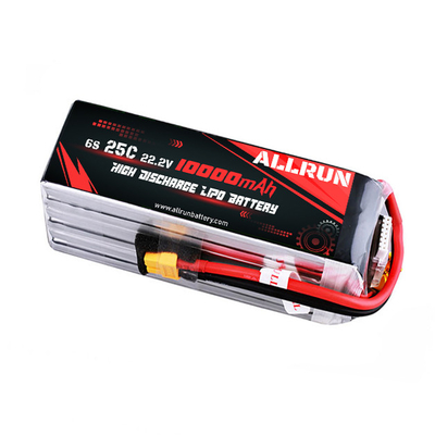 22,2 V 6S 10000 mAh LiPo-Akku 25C LiPo-Akku mit hoher C-Rate