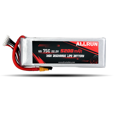 9048155 75C 22,2 V 6S 5200 mAh LiPo-Akkupack mit hoher Entladung