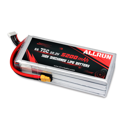9048155 75C 22,2 V 6S 5200 mAh LiPo-Akkupack mit hoher Entladung