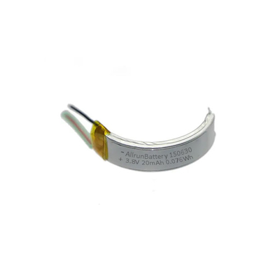 Tragbare Technologie 20 mAh LiPo-Akku 3,8 V Lithium-Ionen-Polymer-Akku