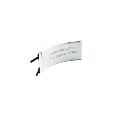 1C 3,7 V LiPo-Akku 210 mAh gebogener Lithium-Polymer-Akku