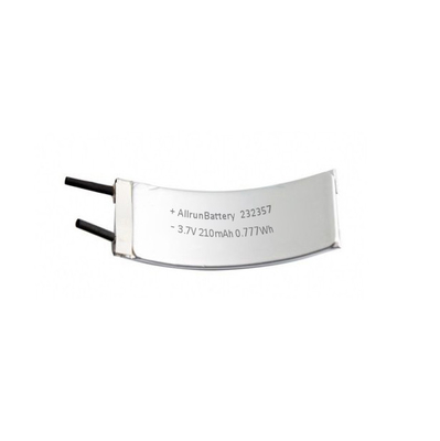 1C 3,7 V LiPo-Akku 210 mAh gebogener Lithium-Polymer-Akku