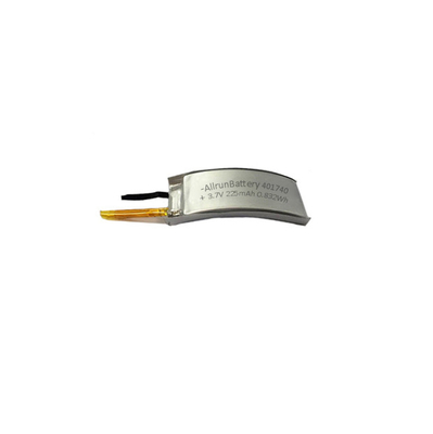 Leistungsstarker gebogener LiPo-Akku 225 mAh 3,7 V Lithium-Polymer-Akku