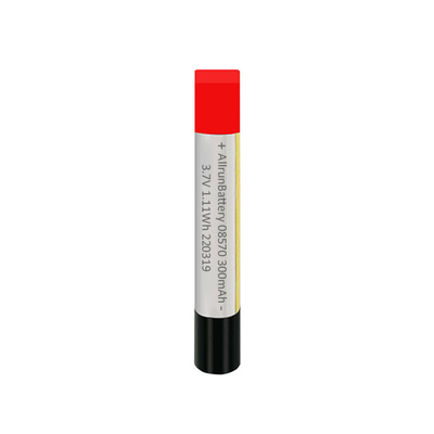 Zylinder 3.7V 300mAh 300mAh kundenspezifische LiPo-Batterie-leistungsfähige Li-Polymer-Batterie für tragbare elektronische Geräte