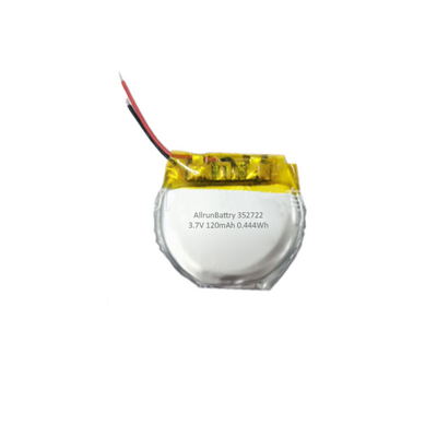 Kundenspezifischer runder Lithium-Polymer-Akku 3,7 V 120 mAh LiPo-Akku