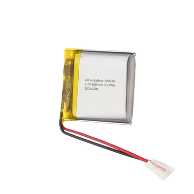 Quadratischer Lithium-Polymer-Akkupack 3,7 V 900 mAh Li-Po-Akku