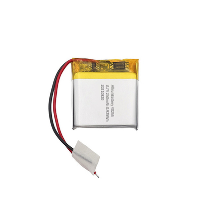 Leichter 3,7 V 250 mAh LiPo-Akku Quadratischer Lithium-Ionen-Polymer-Akku