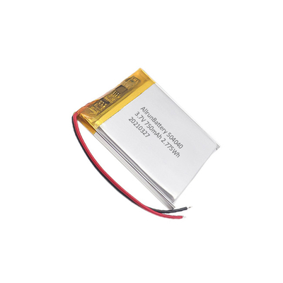 Leichter 3,7-V-LiPo-Akku 750 mAh Wiederaufladbarer quadratischer LiPo-Akkupack