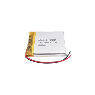 Leichter 3,7-V-LiPo-Akku 750 mAh Wiederaufladbarer quadratischer LiPo-Akkupack